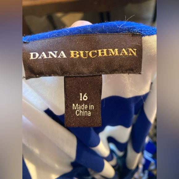 Dana Buchman Striped Maxi Dress - Women's Size 16 - Picture 8 of 9